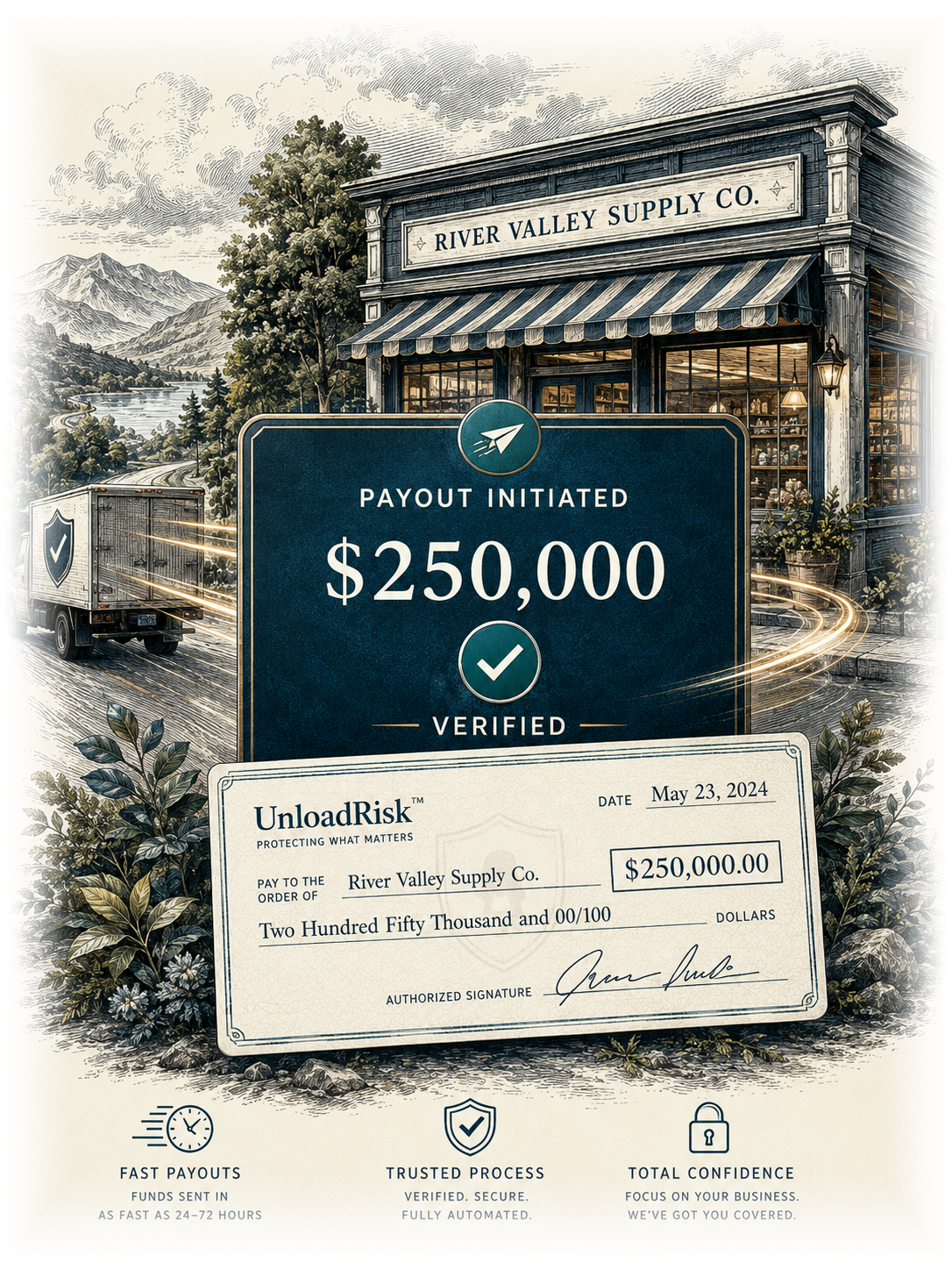 Payout sent automatically